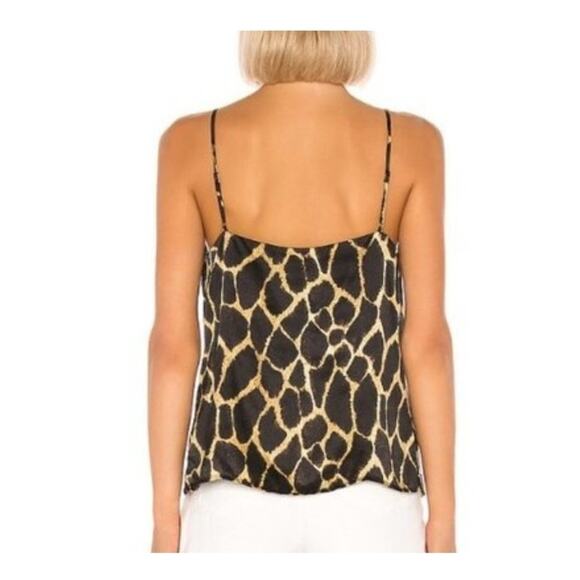 L'Agence Silk Top Jane Cami Blouse Sienna Safari Giraffe Animal Print Size Small - Picture 2 of 6